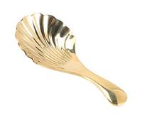 Zerodeko Cuillère à Thé Pratique en Laiton 9 Cm Petite Taille Métal Finition Lisse pour Thé en Vrac Usage Quotidien Accessoire Cuisine Individuel