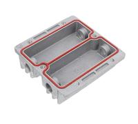 Zerodeko Culasse Résistance à L'usure et Précision pour Compresseur D'air Silencieux en Aluminium Couvercle de Refroidissement Argenté, pour Atelier Industriel