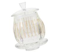 Zerodeko Cup Cristal Transparent pour Temple et Usage Domestique et Facile à Nettoyer Fourniture de Bouddhiste Bol de Sacrifice pour Eau Ambiance Apaisante