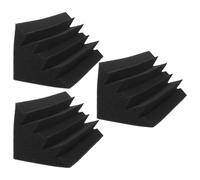 Zerodeko Dalles acoustiques pour l'insonorisation Bass Trap 3pcs Sponge avec isolation des murs, adaptées pour bars de karaoké et studios d'enregistrement
