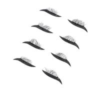 Zerodeko D'autocollants Facile à Utiliser Lot de 4 Paires en Plastique Design Auto-adhésif pour Eyeliner Pailleté Noir pour Maquillage Quotidien et Concerts