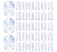 Zerodeko de Pieds de Grille D'évier en Pvc Transparent, Accessoires pour Évier Cuisine Lot de 80 Pièces Dommages, Adaptés aux Grilles et Éviers Cuisine
