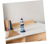 Zerodeko Décor Méditerranéen Phare Figurine Sculptée Main Modèle de Lumière Nautique pour Centre de Table et Fête Océanique