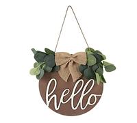 Zerodeko Décoration pour Porte Dentrée Panneau en Bois Ornement De Porte À La Mode Facile À Installer Magasin