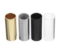 Zerodeko Diapositives de Guitare Métal 60mm 4 Pcs Slides pour Guitare Électrique Blues Country Jazz Confort Doigt Précision de Jeu