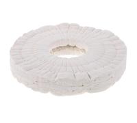 Zerodeko Disque de polissage pour meuleuse d'établi, plaqueuse de chants, disque de polissage en coton, accessoire de polissage en coton pour bords lisses, blanc
