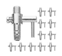 Zerodeko Distributeur d'air Levier de Contrôle du Débit 12 Pièces pour Aquarium en Acier Inoxydable Installation Facile et Design Silencieux pour Applications Aquacoles