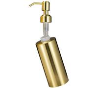 Zerodeko Distributeur de Savon INOX Rechargeable Bouteille Pompe pour Shampoing Lait pour Corps ou Savon Liquide Design Élégant pour Salle de Bain