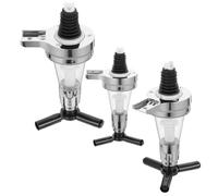 Zerodeko Distributeur Doseur Mural à Ressort pour Bouteilles de Boissons Alcoolisées et Jus, Lot de 3 Verseurs à Vin Pratiques et Compacts, Porte-bouteille de Bar pour Whisky, Porto