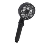 Zerodeko Douchette Haute Pression Noire en Abs Fonction Boost de Pression et Anti-infiltration, Domicile ou Dortoir Plusieurs styles
