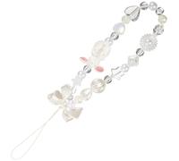 Zerodeko Dragonne pour Libérer Beige Portable Acrylique Téléphone en pour Perles, Charme de Téléphone Mignon Lapin, Décoration Pratique Mains Fêtes et Anniversaires aux