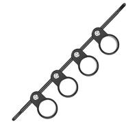 Zerodeko Écarteur de Doigts Extensible pour Guitare et Piano Accessoire D'entraînement pour Doigts Outil Léger Noir Grosse Taille Portable pour Musiciens et Professeurs Pratique