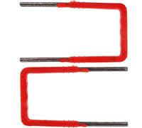 Zerodeko Échelle Robuste en Plastique et Acier Carbone 2pcs, Marches pour Échelle Facile à Utiliser, Résistance Corrosion, pour Puits D'égout et Regards