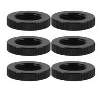 Zerodeko Écrous Adaptateurs en Alliage D'aluminium Noir Lot de 6 Sécurisée et Solide pour Trépied et Pied de pour Déplacements et Changements Rapides D'équipement