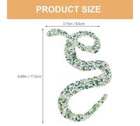 Zerodeko Écusson Thermocollant Serpent 8X17 CM Vert Patch Brodé Décoratif pour Vêtements Manteaux et Paquet Écussons de Réparation Couture Multifonctions Patch à Repasser pour