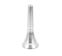 Zerodeko Embouchure de Cor D'harmonie en Laiton Argenté, Surface Lisse, Taille Standard, Accessoire Musical pour Orchestre Classique, Compatible Cor Simple, Fourniture Instrument de