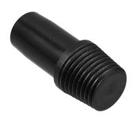 Zerodeko Embout Fileté Noir pour Manche à Balai Adaptateur de Rallonge Compatible Perche Droite et Télescopique Connecteur Métallique Robuste pour Extension de Balai ou Serpillière 1 Pièce