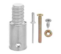 Zerodeko Embout fileté pour manche de balai à franges, pour rallonge de | Embout fileté pour manche de balai, adaptateur à visser, compatible avec les rallonges, répare les manches cassés
