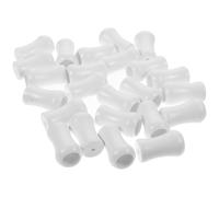 Zerodeko Embouts à Pompon en Plastique Blanc et Décorations de Noël 24 Pièces Accessoires Pratiques et Élégants pour Cordons de Rideaux pour Stores