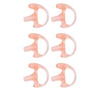 Zerodeko Embouts Auriculaires en Silicone Medium pour Écouteurs Intra-Auriculaires de Kit Audio Radio Bidirectionnelle, Lot de 6 Pièces Souples Compatibles Tube à Bobine, Accessoires