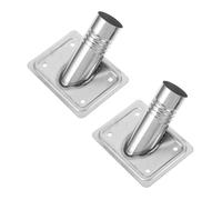 Zerodeko Embouts de Manche en Acier Inoxydable Argenté 2pcs pour Balais Mécanisme de Libération Rapide, Diamètre 25mm, Accessoires de Remplacement pour Nettoyage Domestique