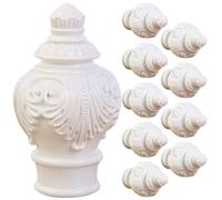 Zerodeko Embouts Décoratifs Lot de 10 en Plastique Faciles à Détacher Design Créatif pour Tringles à Rideaux de Fenêtre pour Décoration de Salon