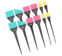 Zerodeko Ensemble 2 Kits de Pinceaux à Teinture en Silicone et Peignes pour Coloration Capillaire 6 Pièces Outils Professionnels pour Coloration Maison et Salon Brosses Faciles à