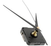 Zerodeko Ensemble de Mécanismes D'horlogerie Silencieux pour Horloge Murale, Plastique Noir, Facile à Utiliser, Style Simple et Moderne, pour Bricolage