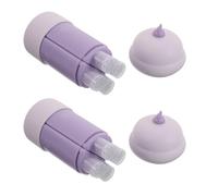 Zerodeko Ensemble de Voyage 2pcs Flacons en Silicone Rechargeables et Étanches 60ml pour Shampooing Lotion, Bouteilles Souples Portables pour Activités Sportives et Aventures en Plein Air
