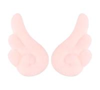 Zerodeko Épingles à Cheveux Ailes D'ange en Tissu Rose pour Décoration Élégante et Pratique, 1 Paire pour Fêtes et Coiffures Féminines