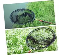 Zerodeko Épuisette de Alliage Aluminium Tête de Filet Antirouille Légère pour Truite et Poisson Compatible Manche à Vis Maille Noire Résistante