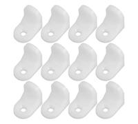 Zerodeko Équerres en L en Plastique Blanc, Supports D’étagères à Angle Droit, Petite Taille, Lot de 100 Pièces, Fixation Fiable pour Armoires et Rangement Meuble