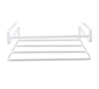 Zerodeko Étagère de Rangement sous Bureau en Fer, Gain de Place, Blanche | Perçage, pour Chambre ou Classe, Organise Livres et Objets, Structure Solide, Usage Discret