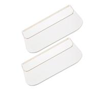 Zerodeko Étagère Flottante en Plastique Blanc 2pcs pour Rangement Soigné et Pliable, pour Chambre et Salon, Style Simple et Élégant