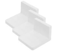 Zerodeko Étagère Murale Adhésive Blanche en Plastique Forte Capacité de Charge pour Plantes et Bougies, pour Organiser et Exposer en Intérieur