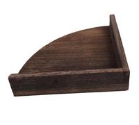 Zerodeko Étagère Murale d'angle en Bois Rustique Petite Taille Support Mural Flottant Étagère de Rangement Décorative pour Chambre et Salon pour Optimiser L’Espace
