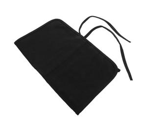 Zerodeko Étui à Pinceaux en Toile Noir Grosse Capacité Multiple Positions Fixes, Rouleau Portable pour Pinceaux de Peinture et Stylos, pour Étudiants en Art