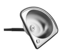 Zerodeko Évier Encastré en Acier Inoxydable Argenté pour Camping-Car, Lavabo Simple Compact Installation Facile, Cuisine de Bar RV
