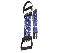 Zerodeko Extenseur de Poitrine Réglable Bandes de Résistance 60 Kg, Corde de Traction Résistante pour Musculation Pectorale et Force des Bras, Équipement D'entraînement Portable