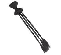 Zerodeko Extension Queue de Cheval Tressée Naturelle Noire Perruque Synthétique Longue Ponytail pour Femmes Coiffure Tressée Élégante Accessoire Cheveux Confortable et Sûr