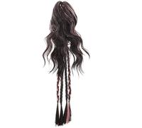 Zerodeko Extensions de Cheveux Tressés Colorés Pince Clip, Texture Réaliste et Maintien Sécurisé en Fil Haute Température, Style pour Queue de Cheval Élégante