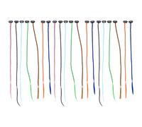 Zerodeko Extensions de Tresses Colorées à Clips 20 Pièces en Fil Haute Température Confortables et Pratiques pour Halloween et Toutes Occasions Couleur Aléatoire