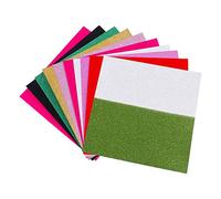 Zerodeko Feuilles de Papier Pailleté Coloré Brillant Lisse et Facile à Découper Lot de 100 Papier Fait Maison pour Artisanat DIY pour Créations Artistiques