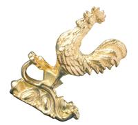 Zerodeko Figurine De Coq en Cuivre Originale, Décoration Intérieure Dorée, Taille Moyenne, Décor De Table Doré, Ornement De Bureau pour Salon Et Chambre, Objet Décoratif Unique