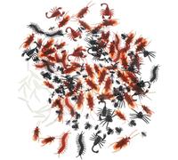 Zerodeko Figurines D'insectes en Plastique Réalistes pour Décoration Halloween Intérieure et Extérieure, Jouets Éducatifs de Modélisation et Simulation pour Apprendre