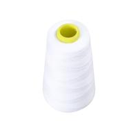 Zerodeko Fil à Coudre en Polyester Blanc 40s/2 Bobines Cône Faible Peluches Résistance Couture pour Machine Domestique ou Commerciale Tapisserie