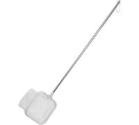Zerodeko Filet Rétractable Blanc Acier de Pêche et Télescopique Inoxydable Portable Facile à Utiliser, Perche D'épuisette Jusqu'à 45cm Nettoyage de Débris pour Guppies