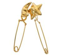 Zerodeko Filtre à Thé en Acier Inoxydable Doré 2pcs D'étoile Lune avec Poignée, Passoire à Thé pour Infusion de Feuilles en Vrac, Accessoire Cuisine