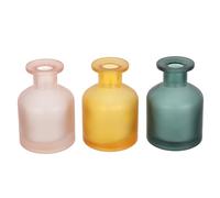 Zerodeko Flacon Diffuseur en Verre Réutilisable 3 Pièces à Bâtonnets | Moderne, Vide et Rechargeable, Dispersion Optimale du Parfum, Décoration D’intérieur, Usage Aromathérapie