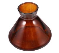 Zerodeko Flacon Diffuseur en Verre Transparent 220 ML Large Ouverture Forme Trompette Flacon Diffuseur Rechargeable pour Huiles Essentielles Décoration Intérieure Bureau